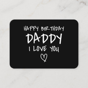 Cartão De Visita Feliz Aniversário Papai Eu Te Amo Pai Aniversário