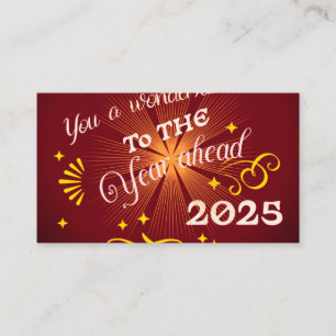 Cartão De Visita Feliz ano novo 2025