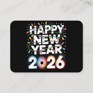 Cartão De Visita Feliz Ano Novo 2026Feliz Ano Novo 2026