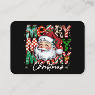 Cartão De Visita Feliz Natal Papai Noel Essencial