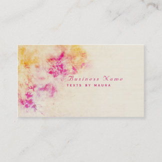 Cartão de visita feminino da beleza do Grunge