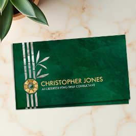 Cartão De Visita Feng Shui Bagua / Pakua e Lucky Bamboo