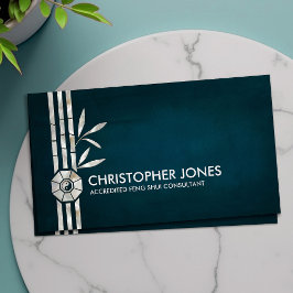 Cartão De Visita Feng Shui Bagua / Pakua e Lucky Bamboo