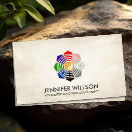 Cartão De Visita Feng Shui Bagua Pakua Lotus