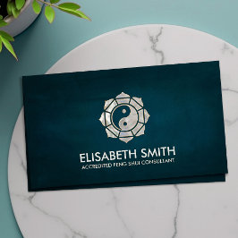 Cartão De Visita Feng Shui Bagua / Pakua Lotus mandala