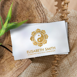 Cartão De Visita Feng Shui Bagua / Pakua Lotus mandala