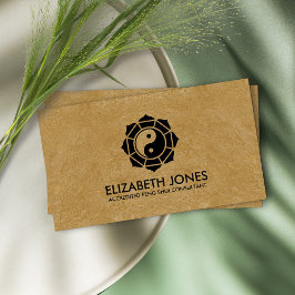 Cartão De Visita Feng Shui Bagua / Pakua Lotus mandala