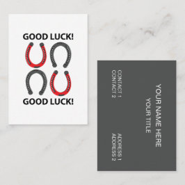 Cartão De Visita Ferradura Boa Sorte em Ferradura