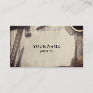 Cartão De Visita Ferramentas de Carpenter do Construtor Profissiona