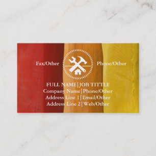 Cartão De Visita Ferramentas de Carpenter do Construtor Profissiona