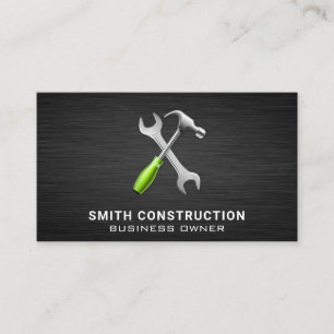 Cartão De Visita Ferramentas de Carpintaria de Construção de Wren