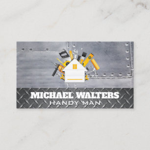 Cartão De Visita Ferramentas de Carpintaria   Estacas De Aço   Ind