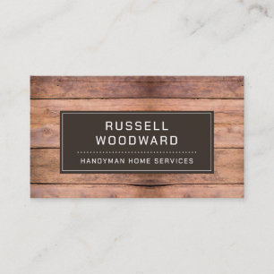 Cartão De Visita Ferramentas De Carpinteiro De Madeira Para Disposi