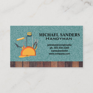 Cartão De Visita Ferramentas de hardware Duro de construção