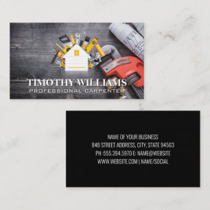 Cartão De Visita Ferramentas de hardware   Ícone Home   Impressões 