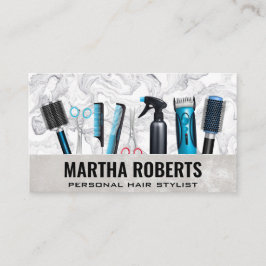 Cartão De Visita Ferramentas de Lista de Estilos de Cabelo