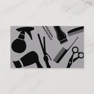 Cartão De Visita Ferramentas de Lista de Estilos de Cabelo