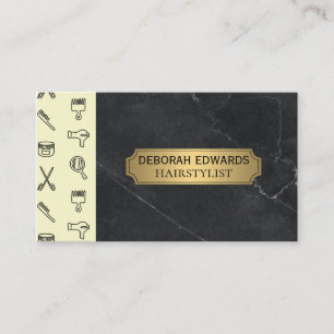 Cartão De Visita Ferramentas de Lista de Estilos  Salon Barber Lux
