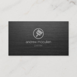 Cartão De Visita Ferramentas de Pincel Ícone de Pincel Escuro Bruto