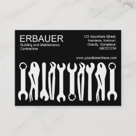 Cartão De Visita Ferramentas do Comércio (Chubby) - Branco a Preto