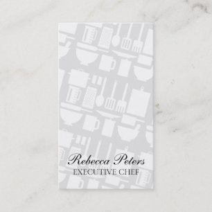 Cartão De Visita Ferramentas do cozinhar