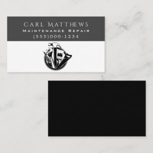 Cartão De Visita Ferramentas Serviço de Reparo de Manutenção do Man