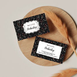 Cartão De Visita Ferramentas Tradicionais de Barbeiro Corte Clássic