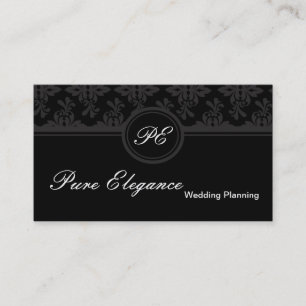 Cartão de visita filigrana do damasco do