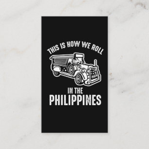 Cartão De Visita Filipinas Jeepney - Diversão Filipina