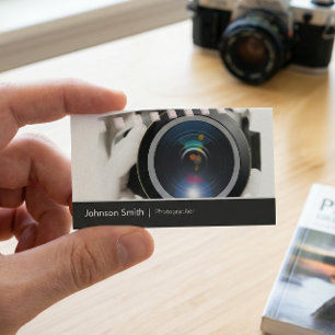 Cartão De Visita Filme TV Fotografador Cinematógrafo Lente de Câmer