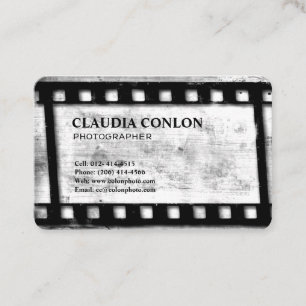 Cartão De Visita Filme velho legal retro do realizador do Grunge