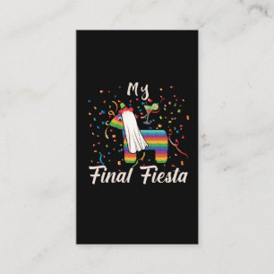 Cartão De Visita Final de Fiesta Noite de Festa de solteira