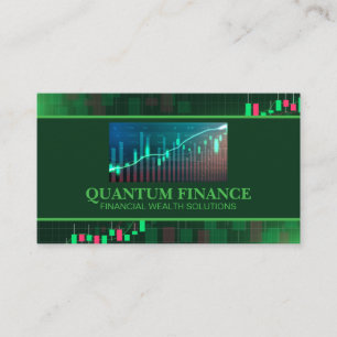 Cartão De Visita Finanças Gráfico de Dados Análise Ações