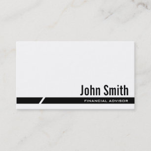 Cartão de visita financeiro do conselheiro da