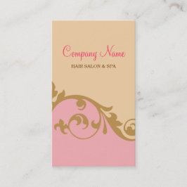 Cartão de visita fino elegante (rosa)