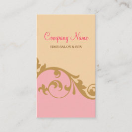 Cartão de visita fino elegante (rosa)