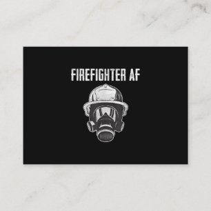 Cartão De Visita Firefighter AF  Máscara de gás  Bombeiro engraç