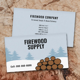 Cartão De Visita Firewood Supply & Home Delivery