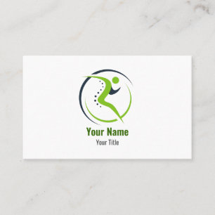 Cartão De Visita Fisioterapeuta físico quiroprático personalizável
