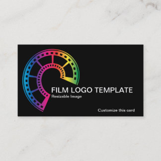 Cartão De Visita Fita de filme de mídia simples e colorido