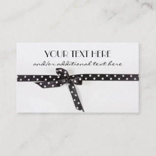 Cartão De Visita Fita preta & branca