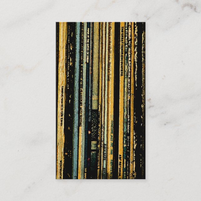 Cartão De Visita Fitas do vinil dos Cd (Frente)