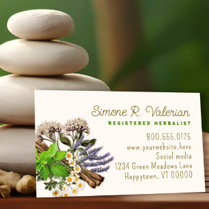 Cartão De Visita Fitoterapeuta Cura Holística Raiz de Valeriana