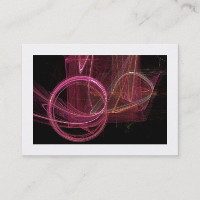 Cartão De Visita Flame Fractal 01 (bordado) (Frente)