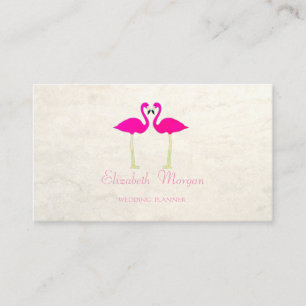 Cartão De Visita Flamingos engraçados, cor-de-rosa femininos