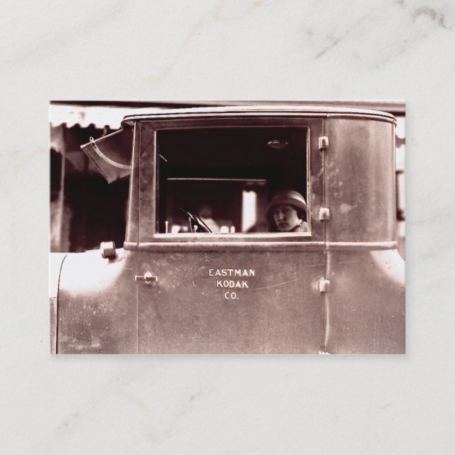 Cartão De Visita Flapper nos anos 20 rujir de Lizzie da lata (Frente)