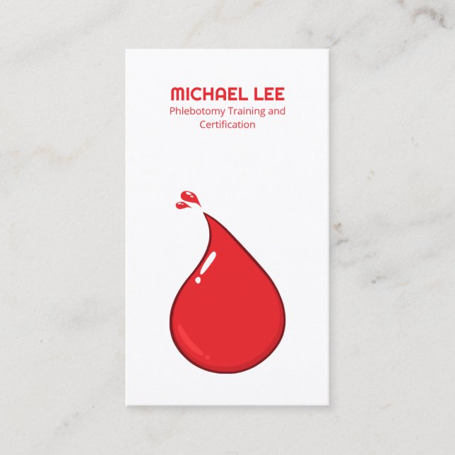 Cartão De Visita Flebotomia QR (Frente)