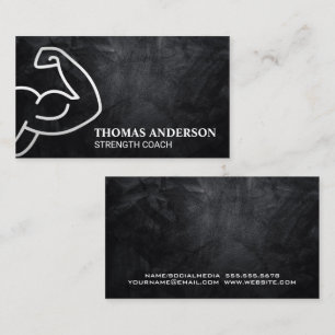 Cartão De Visita Flexing de Braço   Malhação de saúde