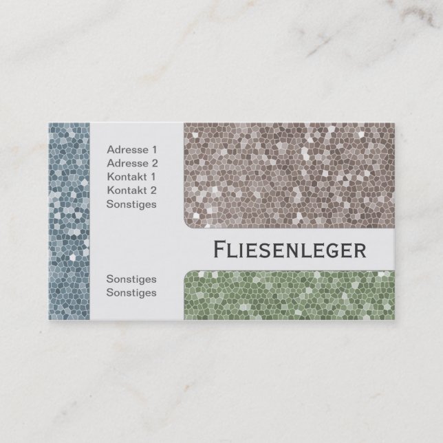Cartão De Visita Fliesen- (Frente)