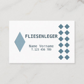 Cartão De Visita Fliesenleger Handwerker